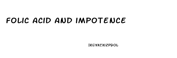 folic acid and impotence
