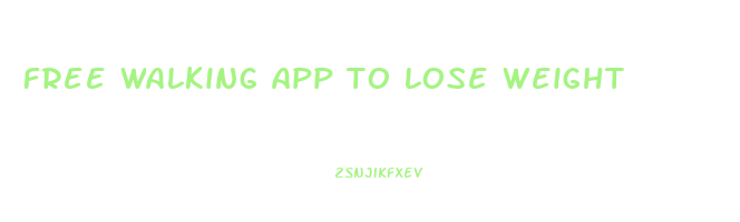 free walking app to lose weight
