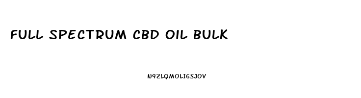 full spectrum cbd oil bulk