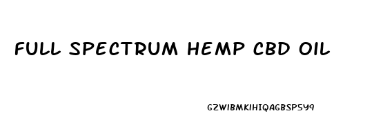 full spectrum hemp cbd oil