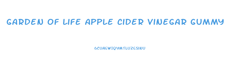 garden of life apple cider vinegar gummy