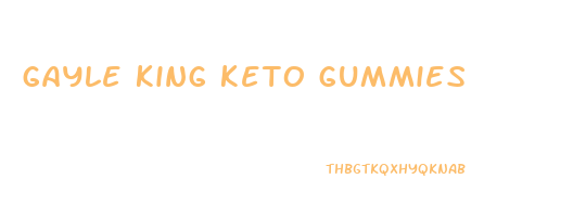 gayle king keto gummies