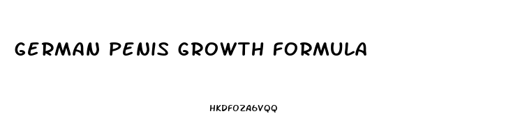 german penis growth formula