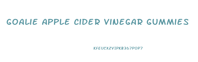 goalie apple cider vinegar gummies