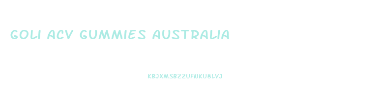 goli acv gummies australia