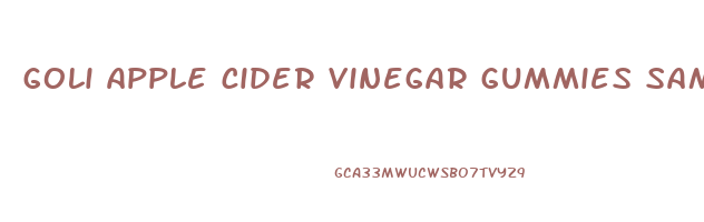 goli apple cider vinegar gummies sams