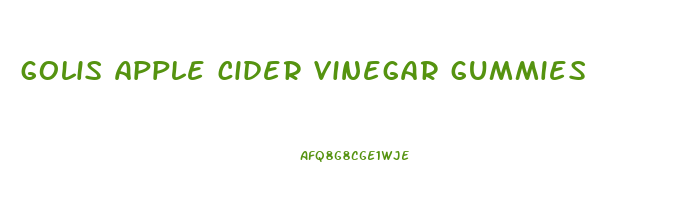 golis apple cider vinegar gummies