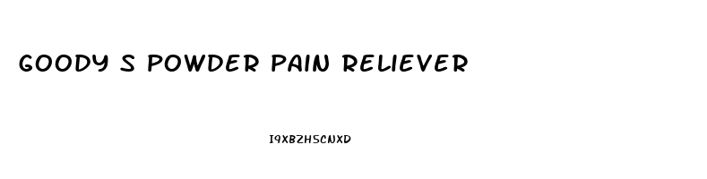 goody s powder pain reliever