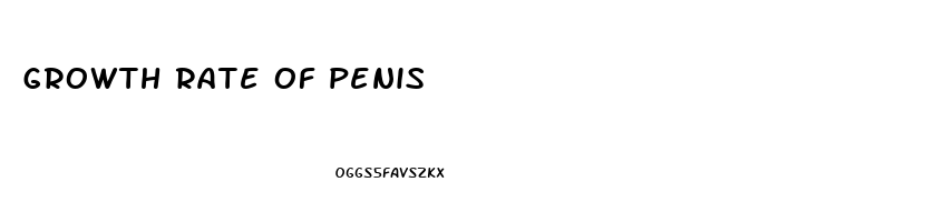 growth rate of penis