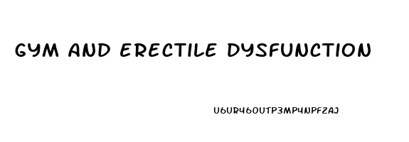 gym and erectile dysfunction