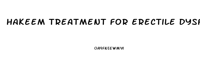 hakeem treatment for erectile dysfunction