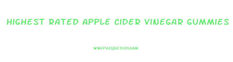 highest rated apple cider vinegar gummies