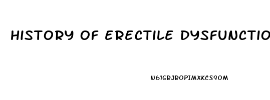 history of erectile dysfunction icd 10