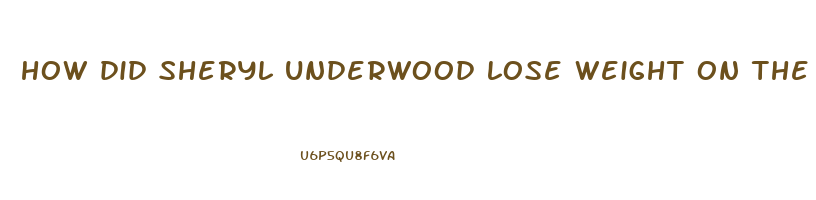 how did sheryl underwood lose weight on the talk