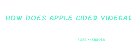 how does apple cider vinegar help with belly fat