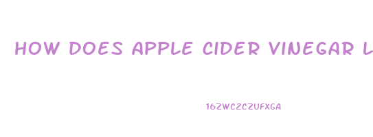 how does apple cider vinegar lower potassium