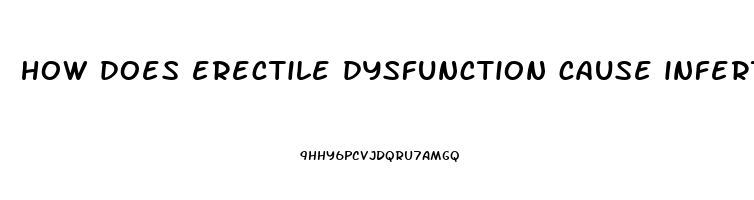 how does erectile dysfunction cause infertility