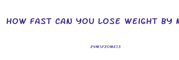 how fast can you lose weight by not eating