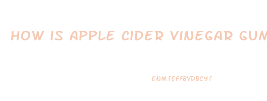 how is apple cider vinegar gummies good for you