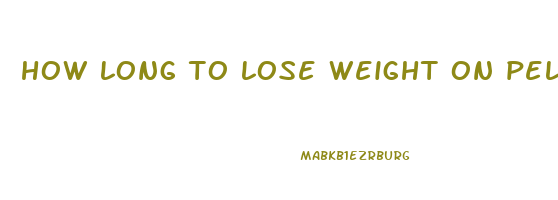 how long to lose weight on peloton