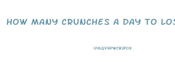 how many crunches a day to lose weight