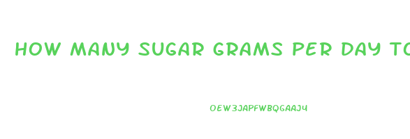 how many sugar grams per day to lose weight
