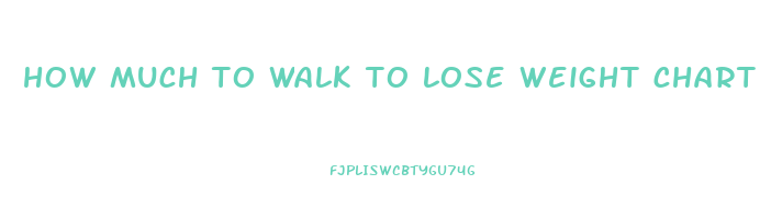 how much to walk to lose weight chart
