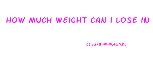how much weight can i lose in 5 weeks calculator