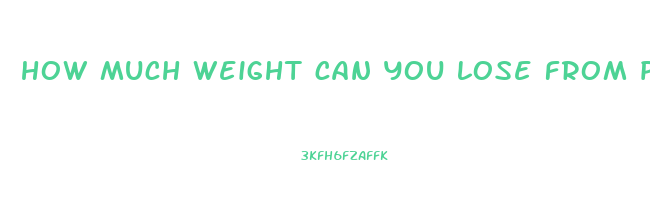 how much weight can you lose from pooping