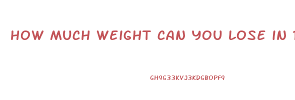 how much weight can you lose in 16 weeks