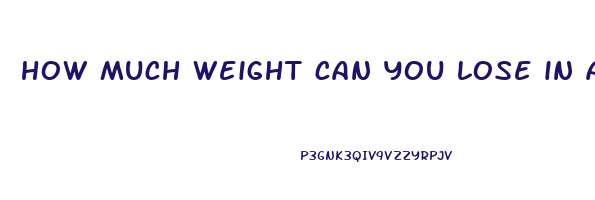 how much weight can you lose in a month calculator