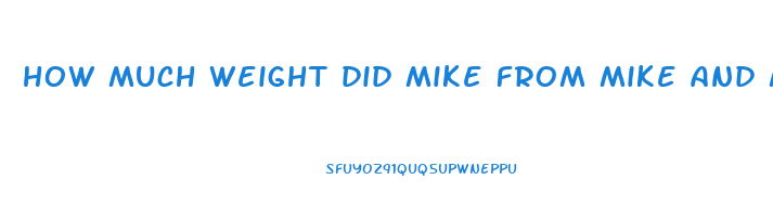 how much weight did mike from mike and molly lose
