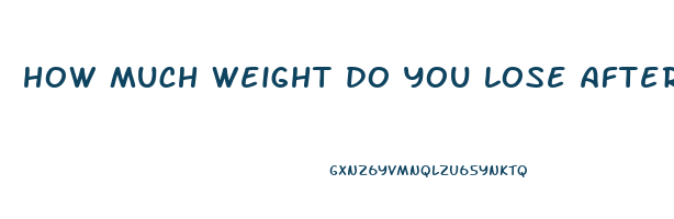 how much weight do you lose after childbirth