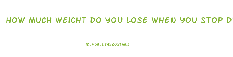 how much weight do you lose when you stop drinking