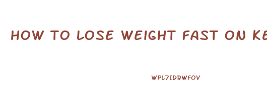 how to lose weight fast on keto without exercise