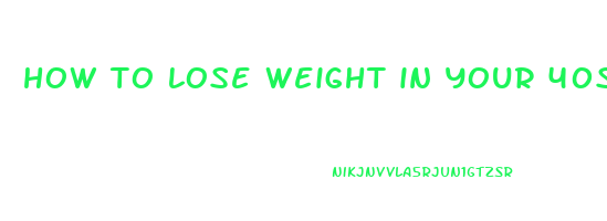 how to lose weight in your 40s female uk