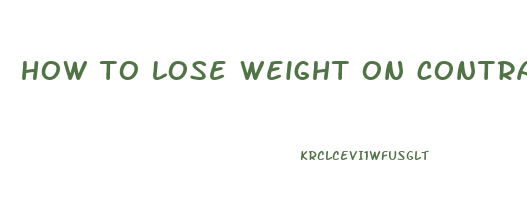 how to lose weight on contrave