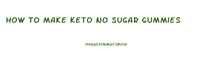 how to make keto no sugar gummies