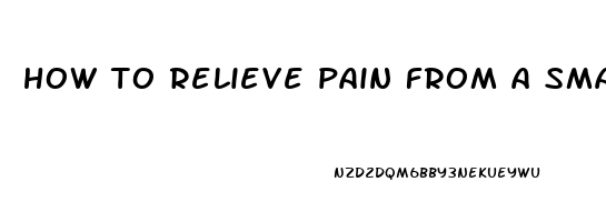 how to relieve pain from a smashed thumb