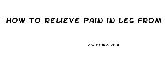 how to relieve pain in leg from blood clot