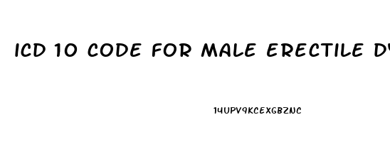 icd 10 code for male erectile dysfunction