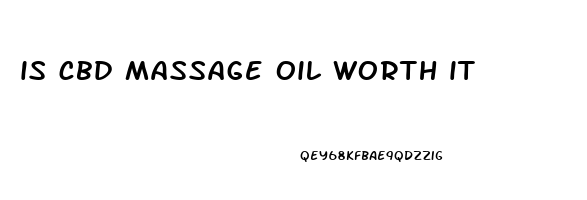 is cbd massage oil worth it