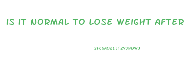 is it normal to lose weight after gallbladder removal