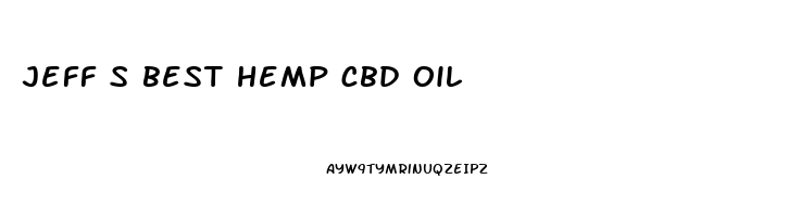 jeff s best hemp cbd oil