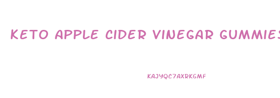 keto apple cider vinegar gummies canada