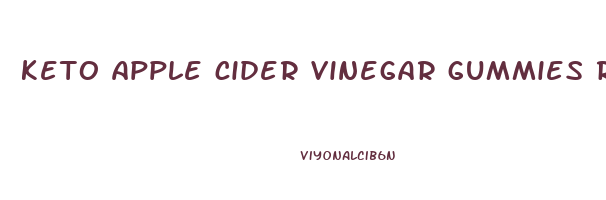 keto apple cider vinegar gummies recipes