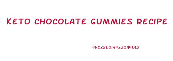 keto chocolate gummies recipe