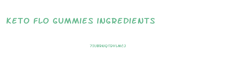 keto flo gummies ingredients