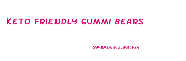 keto friendly gummi bears