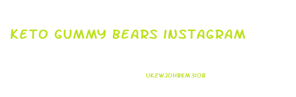 keto gummy bears instagram